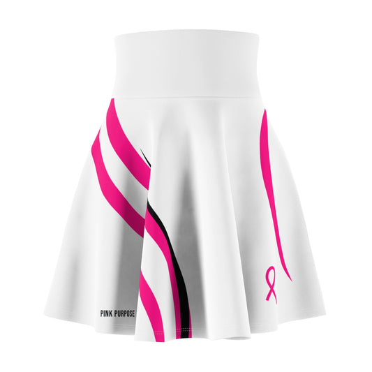 Pink Purpose - White - Women’s Skater Skirt