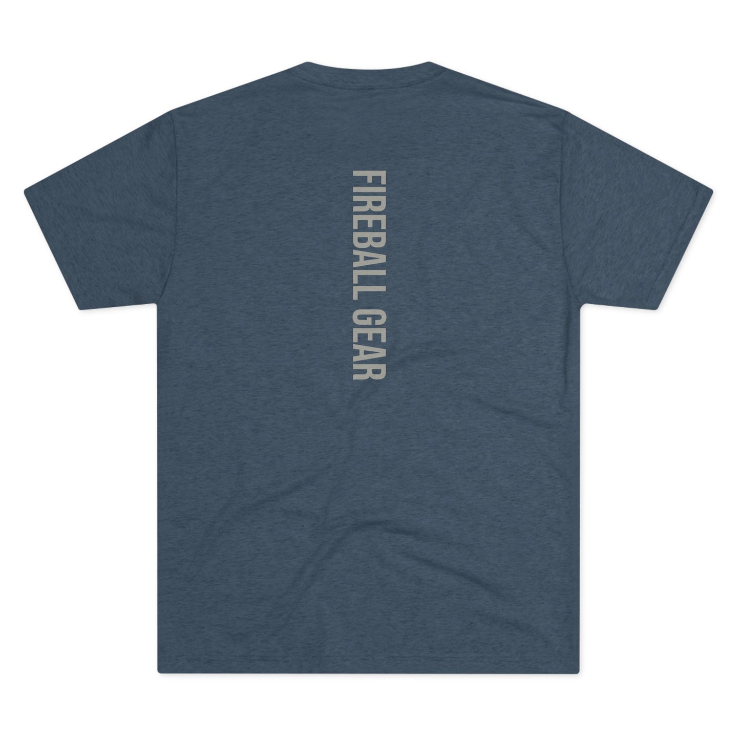 Fireball Gear - Flamme & Ausrüstung zentriert - Grau & Weiß - Unisex Triblend T-Shirt