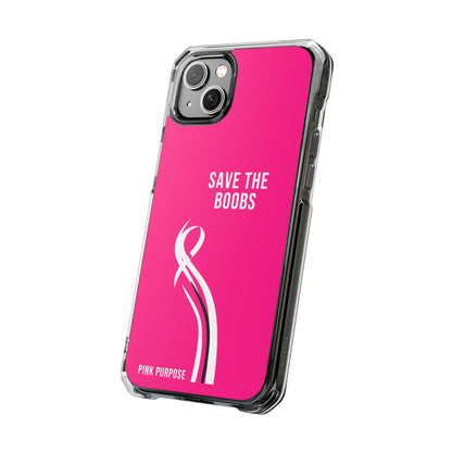 Pink Purpose - Hot Pink - Magnetic Clear Impact iPhone Case