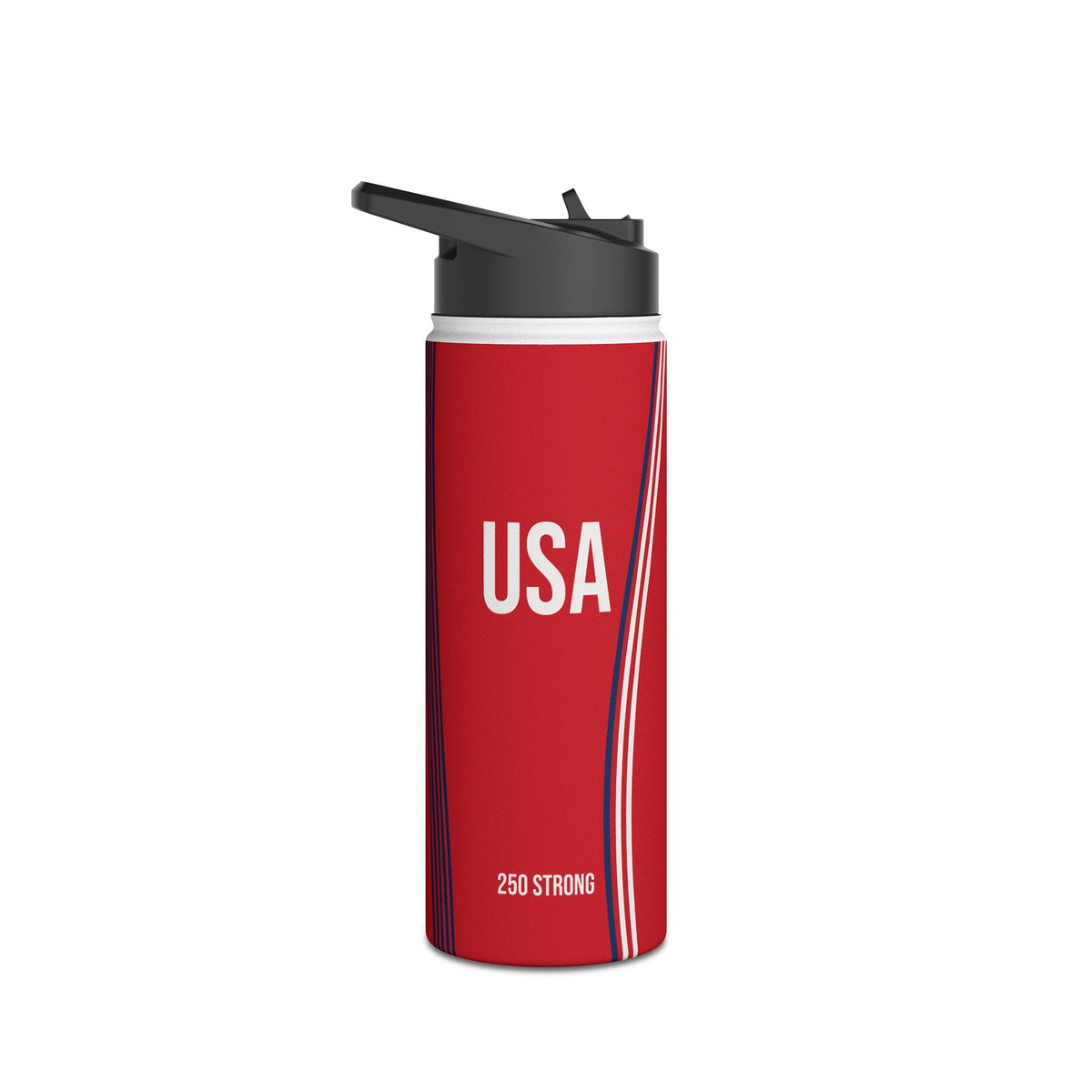 250 Strong - Red - Stainless Steel Water Bottle