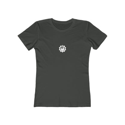 Fireball Gear - Flame & Gear - White - Women's Slim Fit - Fitness T-shirt