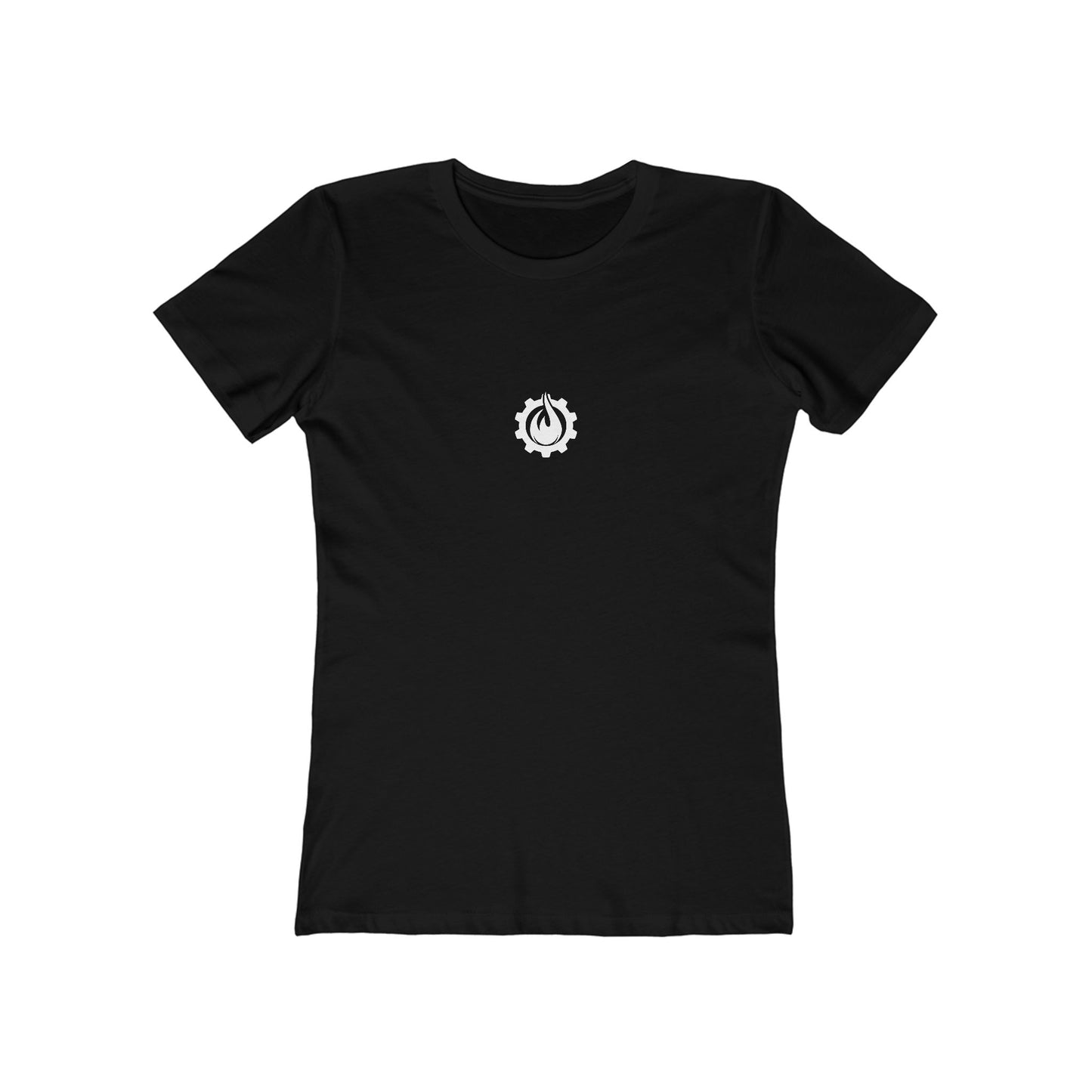 Fireball Gear - Flame & Gear - White - Women's Slim Fit - Fitness T-shirt
