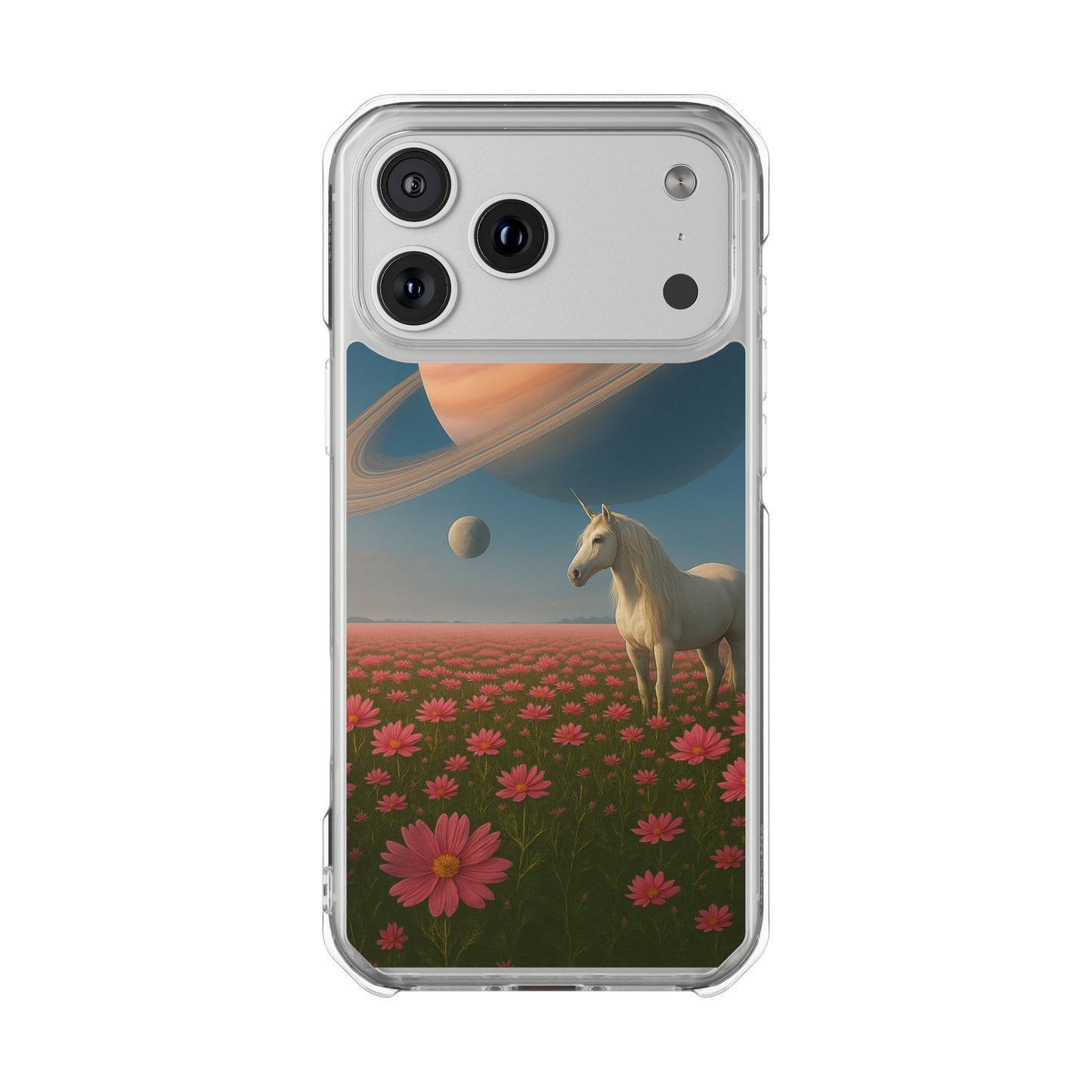 Cosmic Unicorn Dreamscape - Magnetische, durchsichtige iPhone-Hüllen