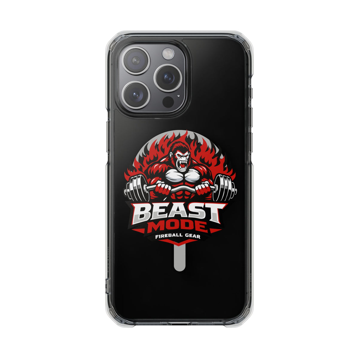 Beast Mode Gorilla - Magnetic Clear Impact iPhone Cases