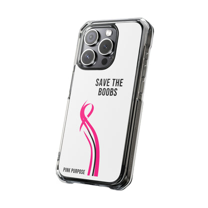 Pink Purpose - White - Magnetic Clear Impact iPhone Case