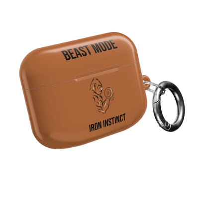 Beast Mode - Iron Instinct - Burnt Orange - AirPods Case