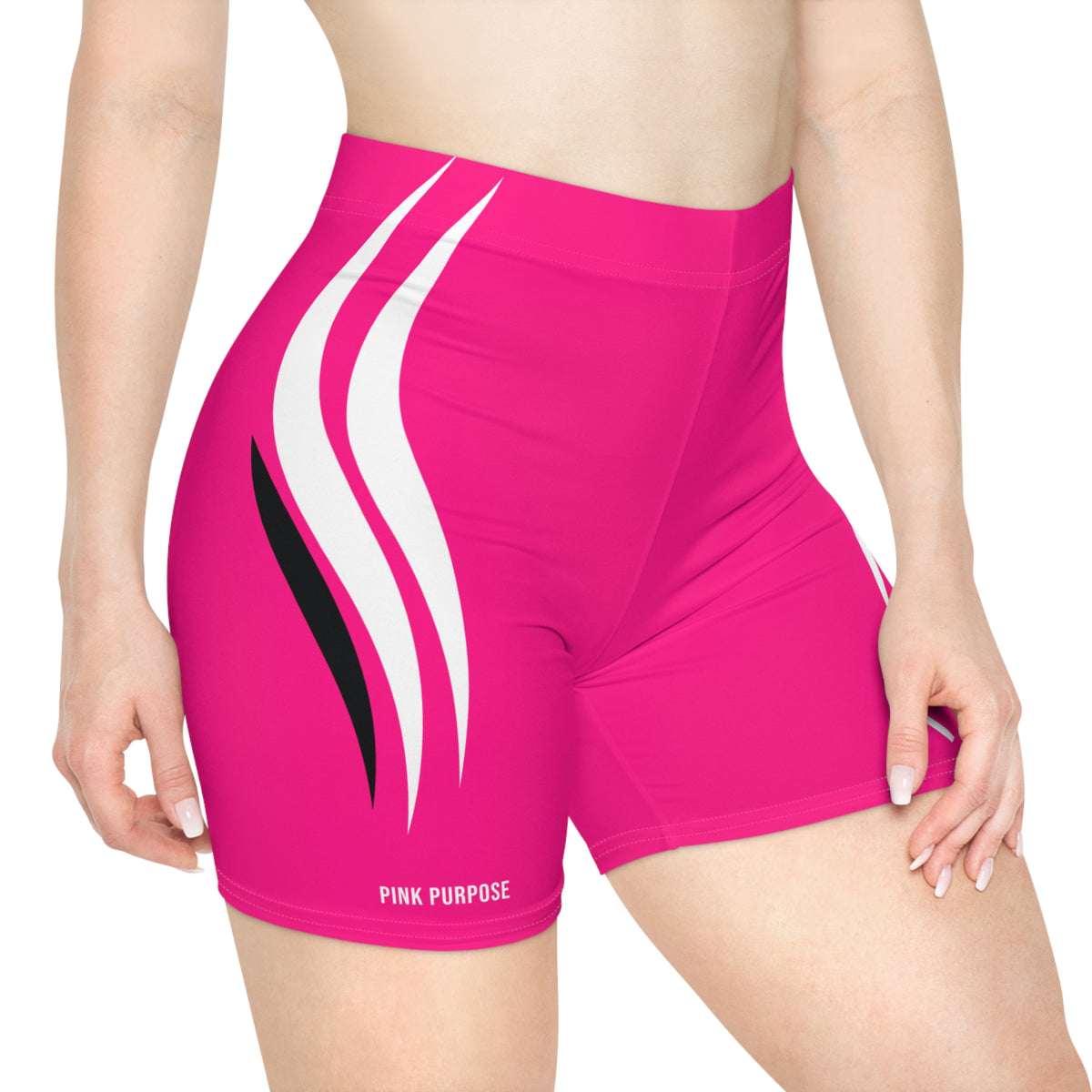 Pink Purpose - Hot Pink - Women's Biker Shorts