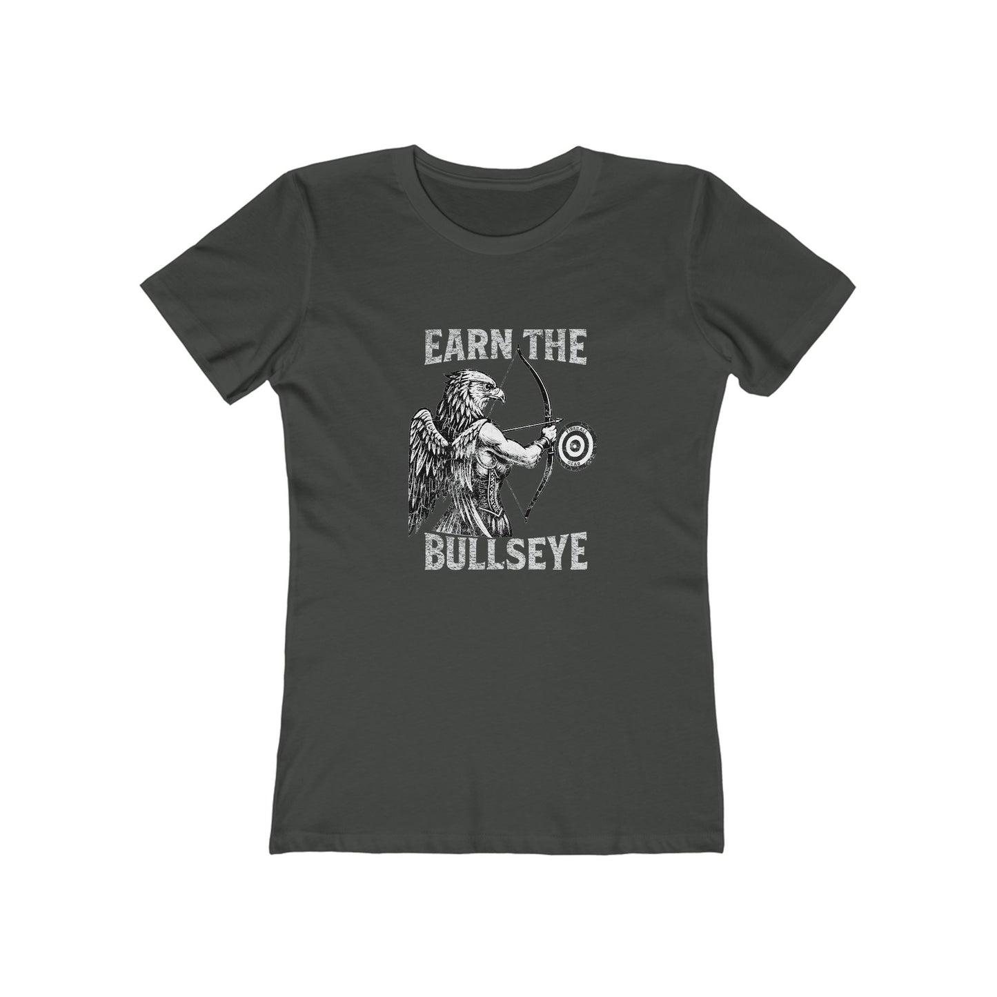 Beast Mode Series - Verdiene dir das Bullseye - Slim Fit T-Shirt für Damen