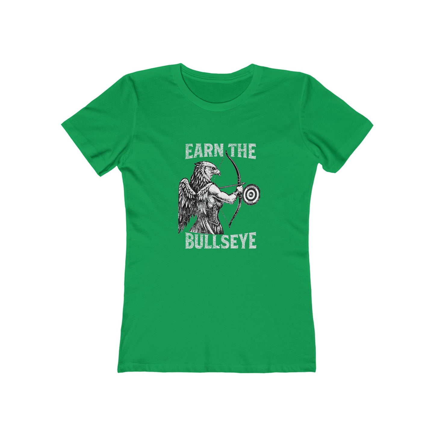 Beast Mode Series - Verdiene dir das Bullseye - Slim Fit T-Shirt für Damen