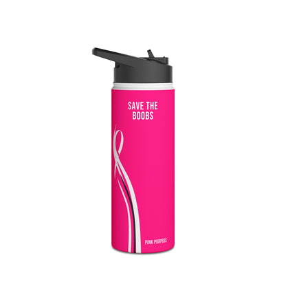 Pink Purpose - Hot Pink - Stainless Steel Water Bottle
