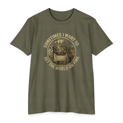Fallout - A veces quiero prender fuego al mundo - Camiseta unisex