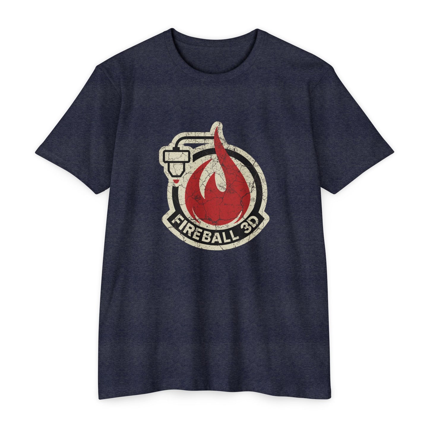 Fireball 3D - Distressed - T-shirt