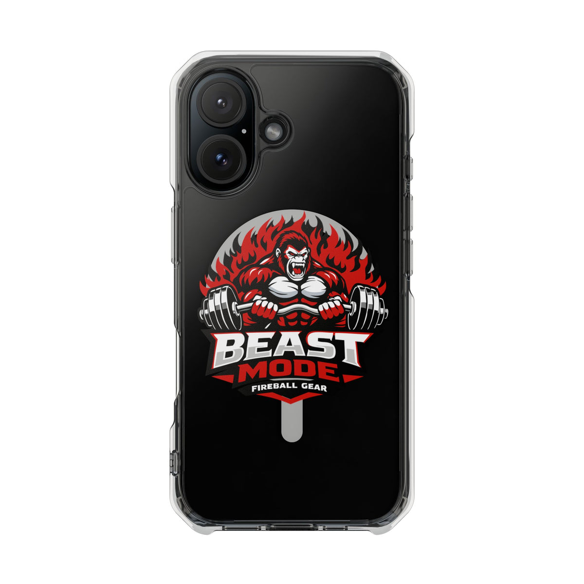 Beast Mode Gorilla - Magnetic Clear Impact iPhone Cases