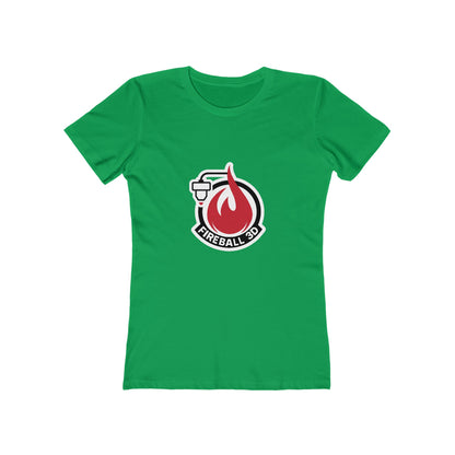 Fireball 3D Logo - Frauen Slim Fit T-Shirt