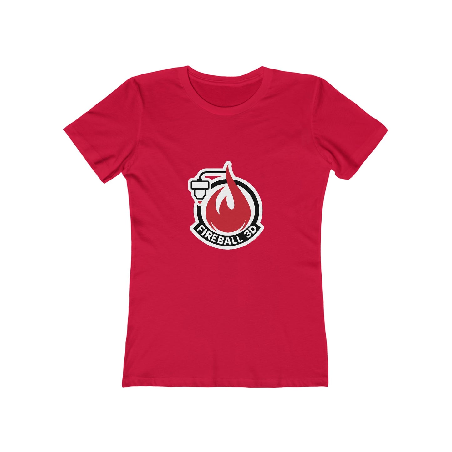 Fireball 3D Logo - Frauen Slim Fit T-Shirt