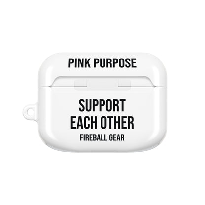 Pink Purpose - White - AirPods Case