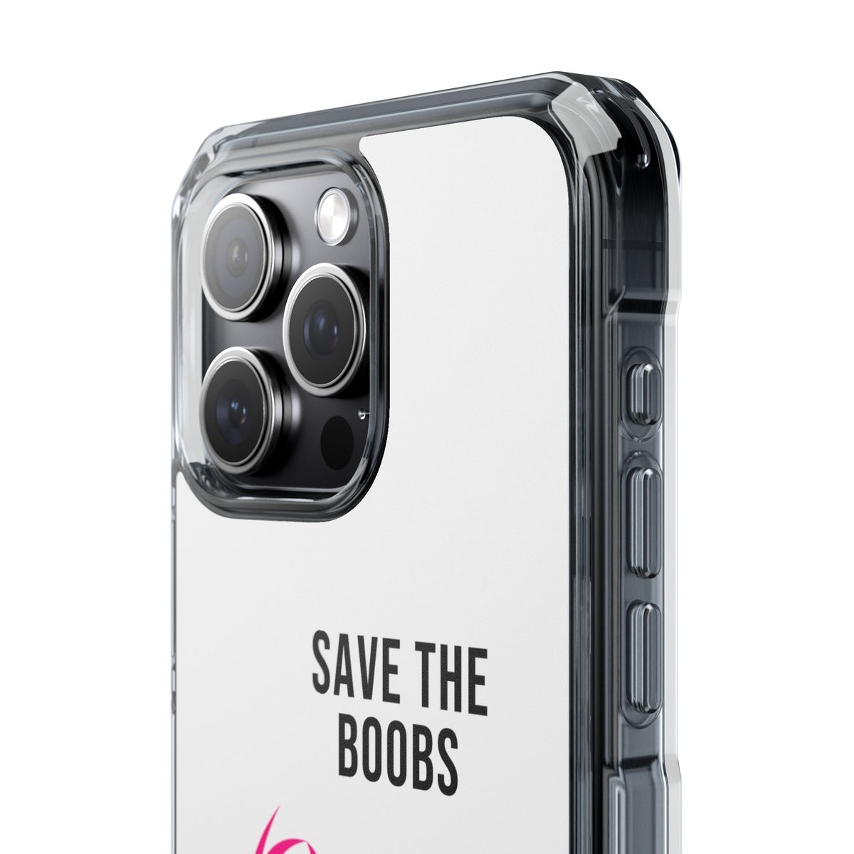 Pink Purpose - White - Magnetic Clear Impact iPhone Case