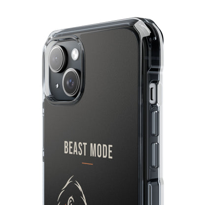 Beast Mode - Iron Instinct - Black - Magnetic Clear Impact iPhone Case
