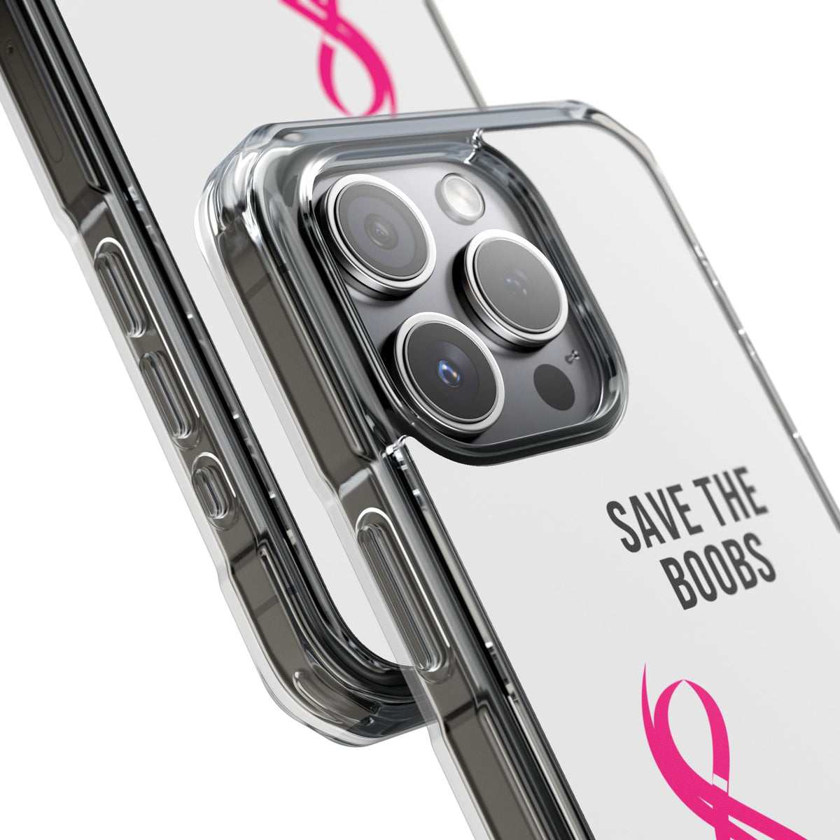 Pink Purpose - White - Magnetic Clear Impact iPhone Case