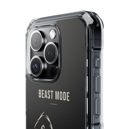 Beast Mode - Iron Instinct - Black - Magnetic Clear Impact iPhone Case