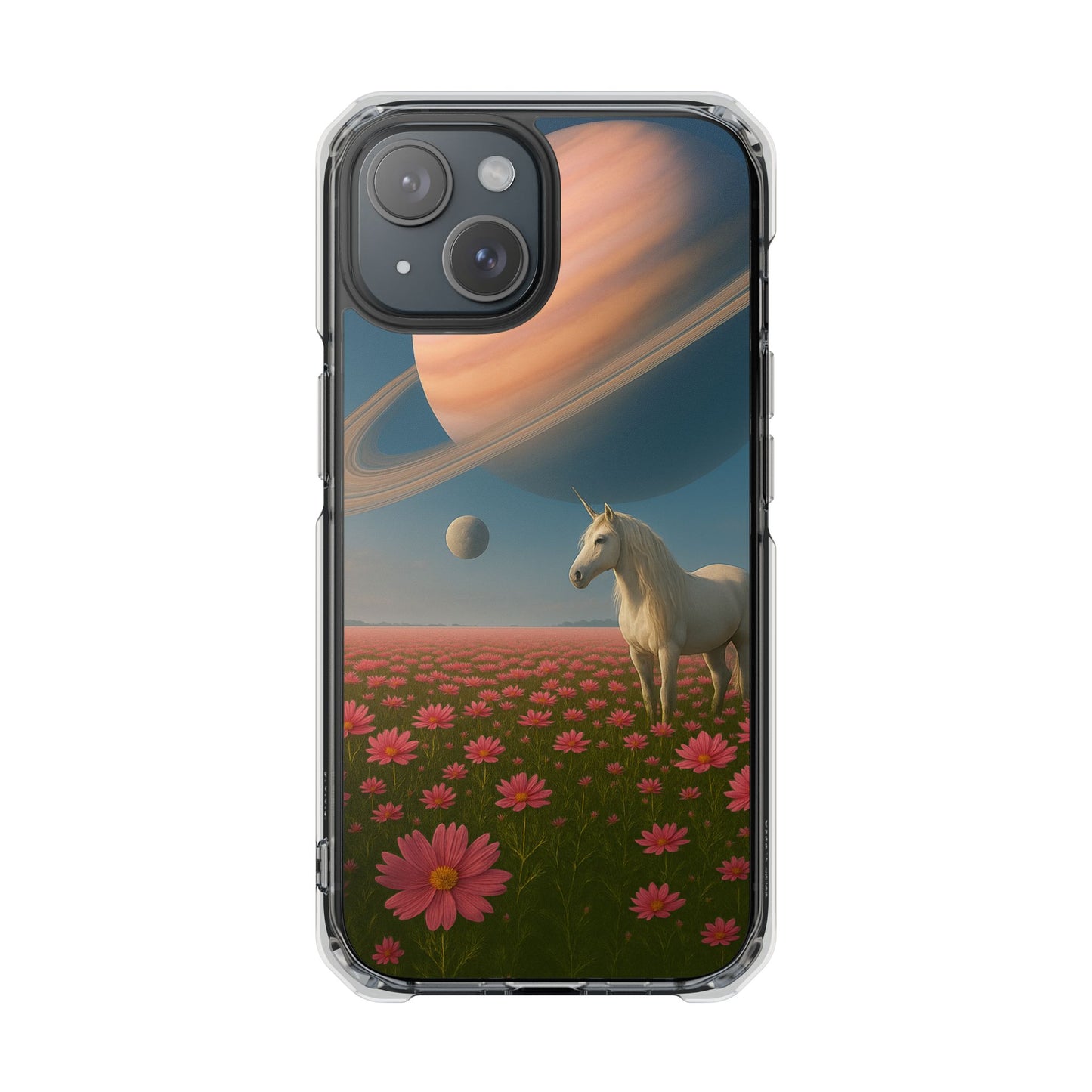 Cosmic Unicorn Dreamscape - Magnetische, durchsichtige iPhone-Hüllen
