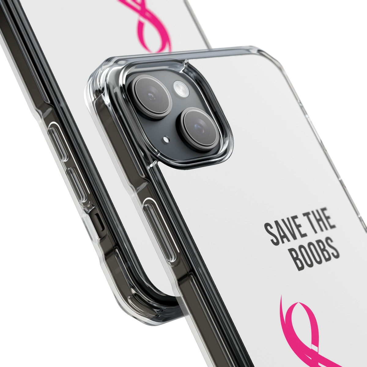 Pink Purpose - White - Magnetic Clear Impact iPhone Case