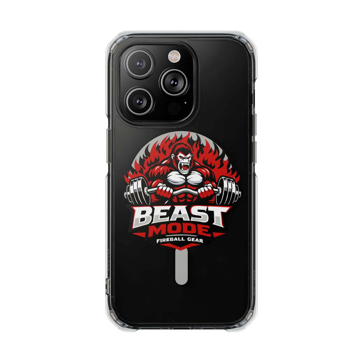 Beast Mode Gorilla - Magnetic Clear Impact iPhone Cases