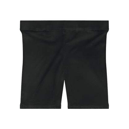 Flame Stripe - Women's Biker Shorts - Black