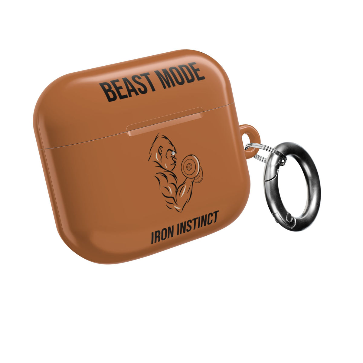 Beast Mode - Iron Instinct - Burnt Orange - AirPods Case