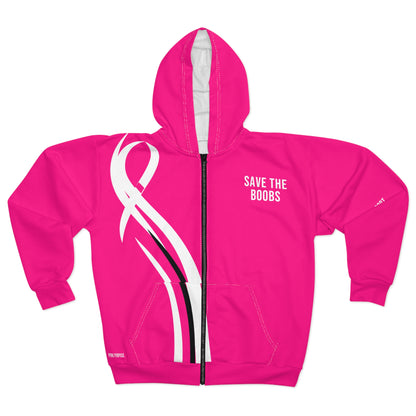 Pink Purpose - Hot Pink - Unisex Zip Hoodie