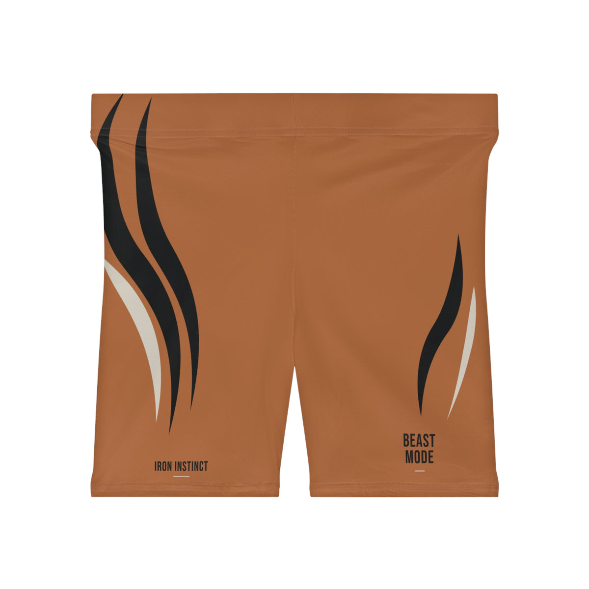 Beast Mode - Iron Instinct - Burnt Orange - Women's Biker Shorts