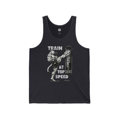 Serie Modo Bestia - Entrena a toda velocidad - Camiseta sin mangas unisex