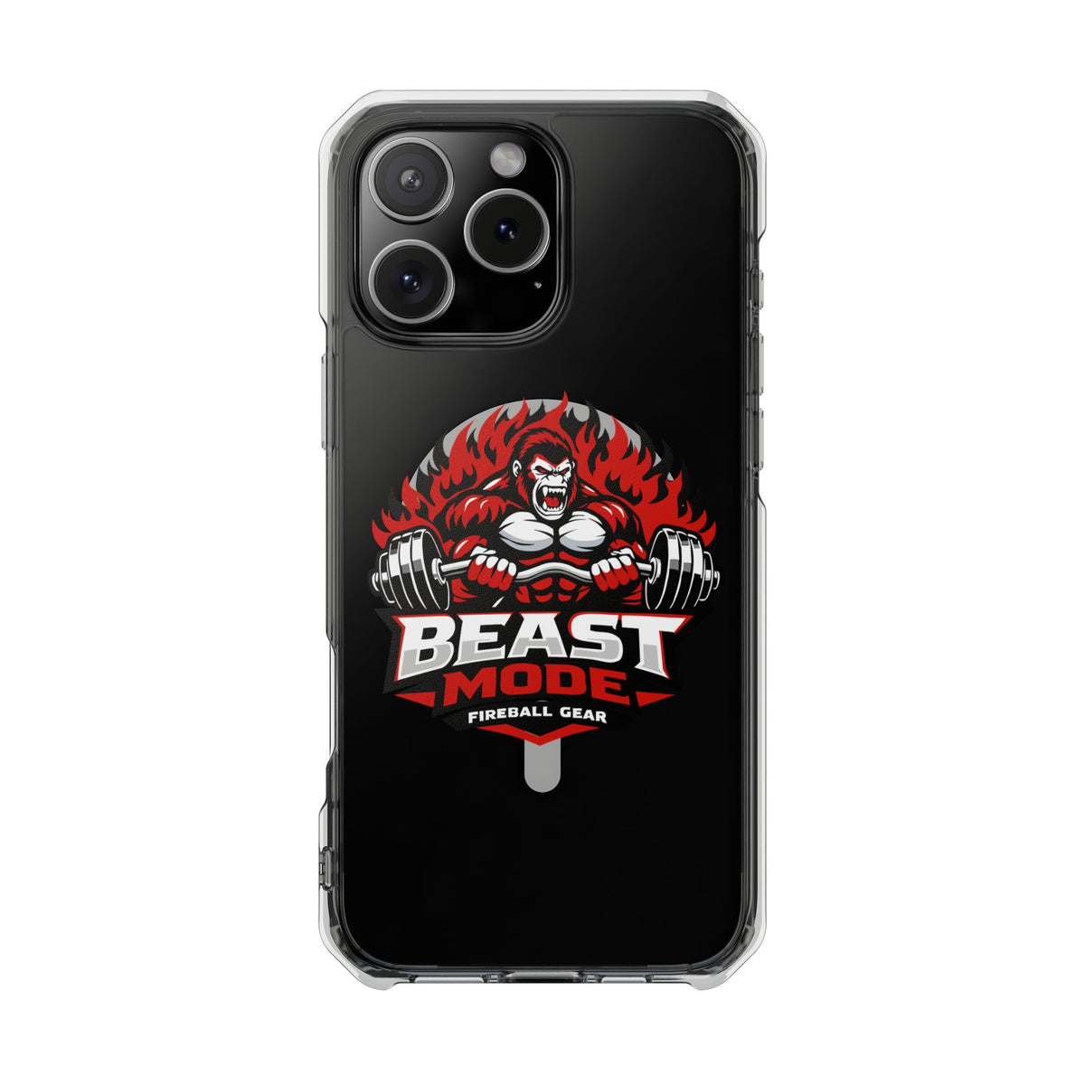 Beast Mode Gorilla - Magnetic Clear Impact iPhone Cases