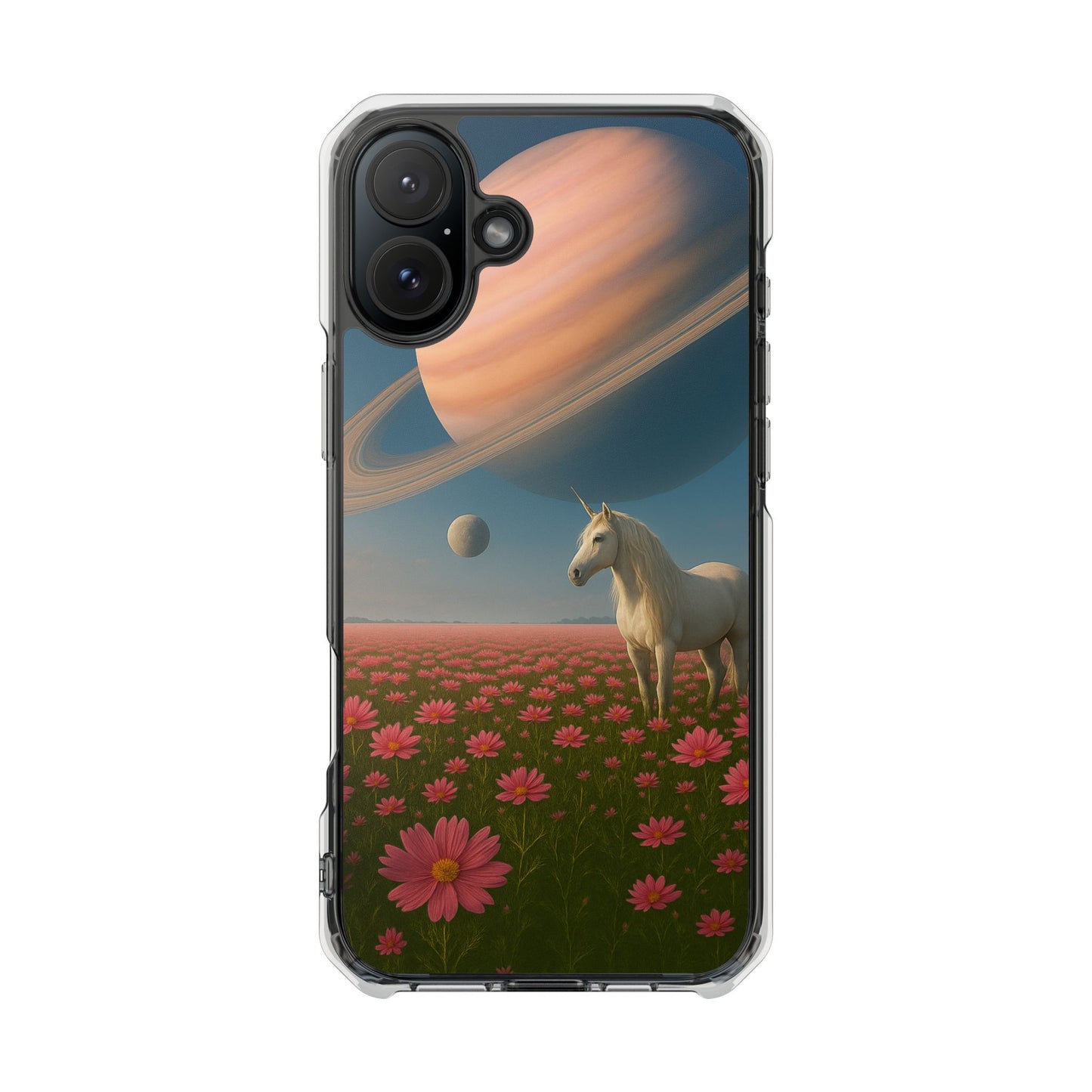 Cosmic Unicorn Dreamscape - Magnetische, durchsichtige iPhone-Hüllen