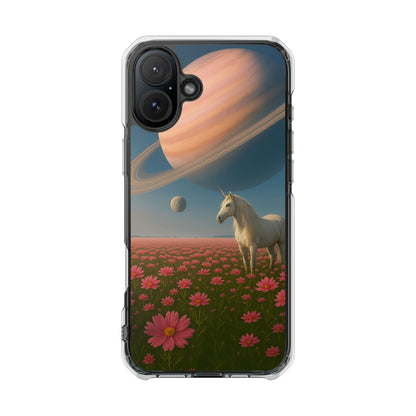 Cosmic Unicorn Dreamscape - Magnetische, durchsichtige iPhone-Hüllen