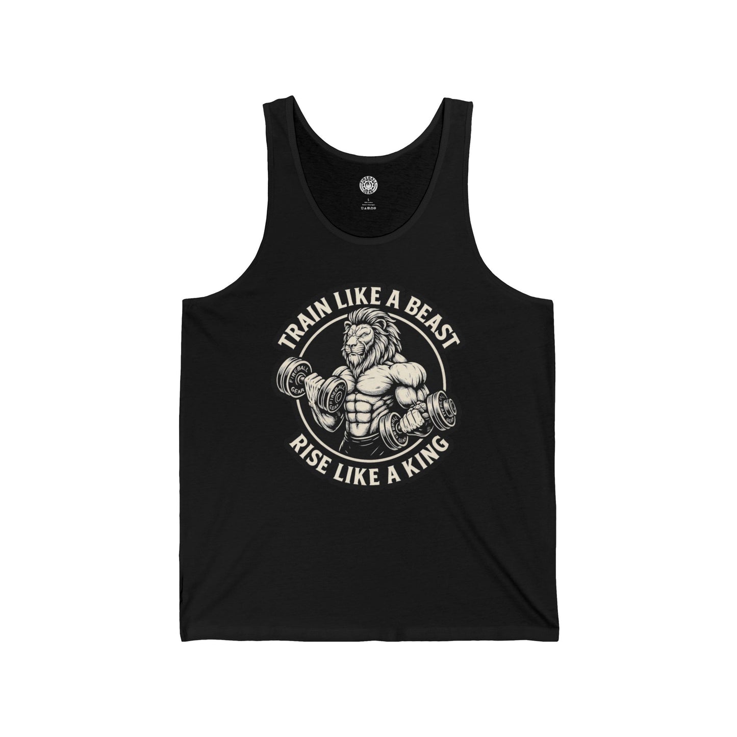 Beast Mode Serie – Trainiere wie ein Biest, erhebe dich wie ein König – Unisex Jersey Tank Top