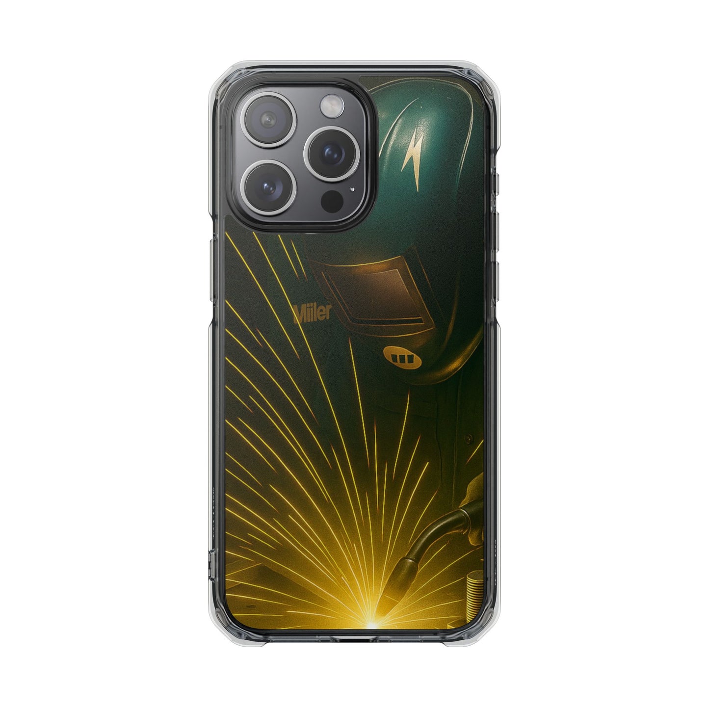 Miller Welder - Magnetic Clear Impact iPhone Cases