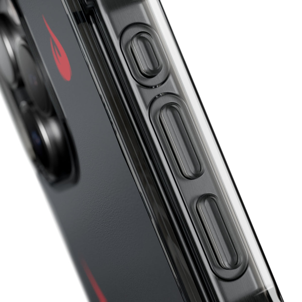 Flaming Edge - Magnetic Clear Impact iPhone Cases