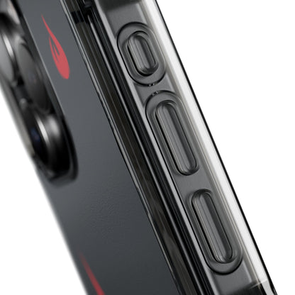 Flaming Edge - Magnetic Clear Impact iPhone Cases