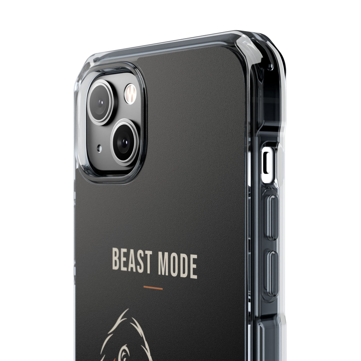 Beast Mode - Iron Instinct - Black - Magnetic Clear Impact iPhone Case