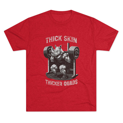 Serie Modo Bestia - Piel gruesa, cuádriceps más gruesos - Camiseta unisex de mezcla triple