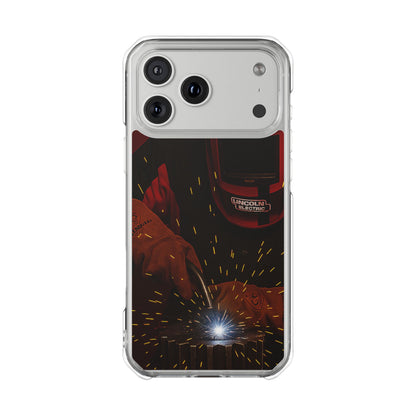 Lincoln Welder - Fundas magnéticas transparentes resistentes a impactos para iPhone