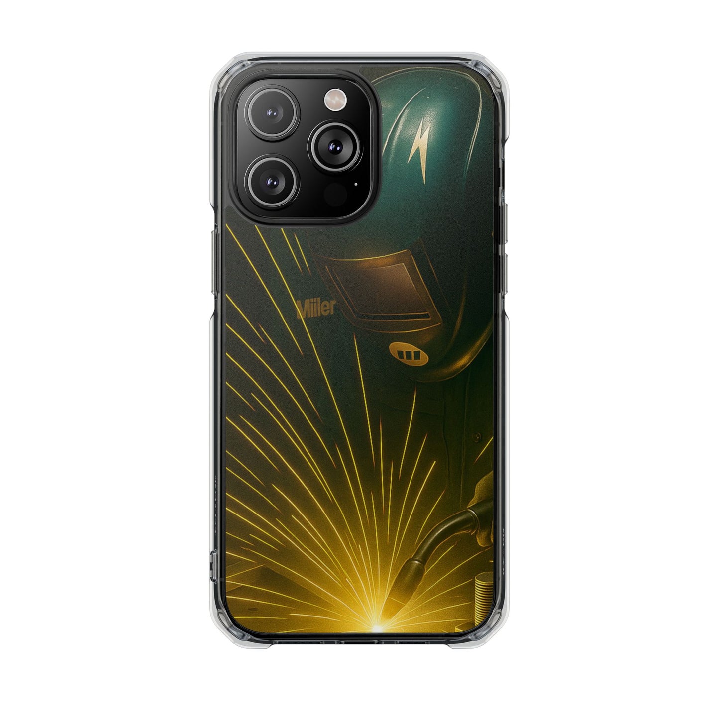 Miller Welder - Magnetic Clear Impact iPhone Cases