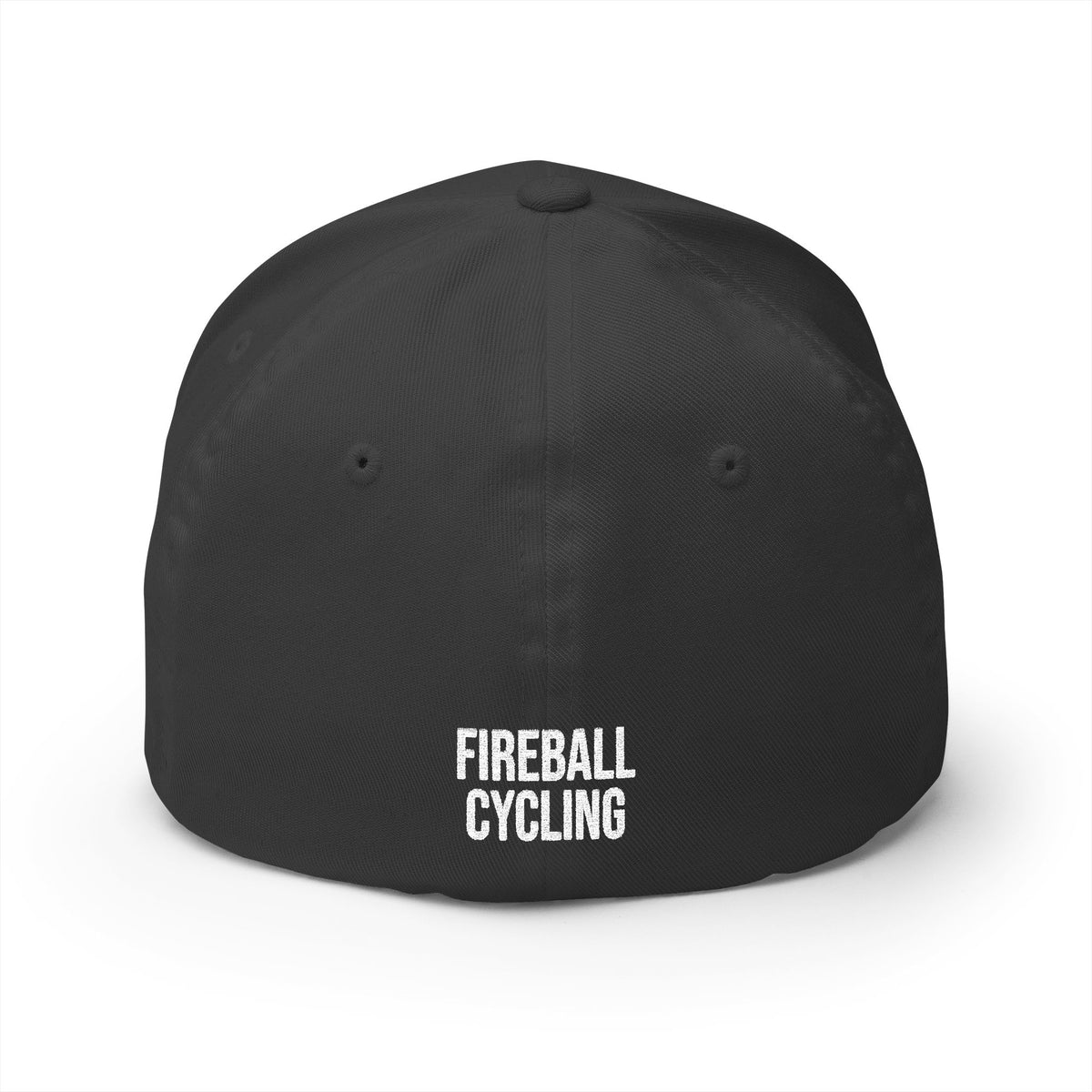 Fireball Cycling - Flaming Rider - FlexFit Dark Caps