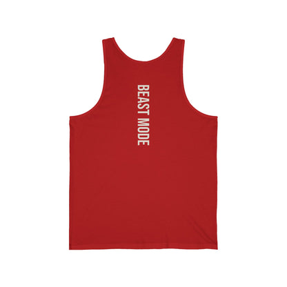 Beast Mode Serie – Trainiere wie ein Biest, erhebe dich wie ein König – Unisex Jersey Tank Top