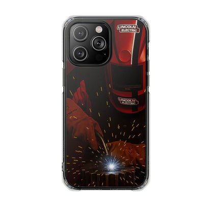 Lincoln Welder - Fundas magnéticas transparentes resistentes a impactos para iPhone