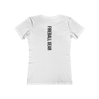 Fireball Gear - Flame &amp; Gear - Schwarz - Damen Slim Fit T-Shirt