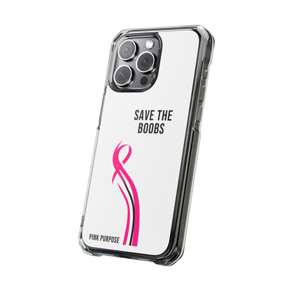 Pink Purpose - White - Magnetic Clear Impact iPhone Case