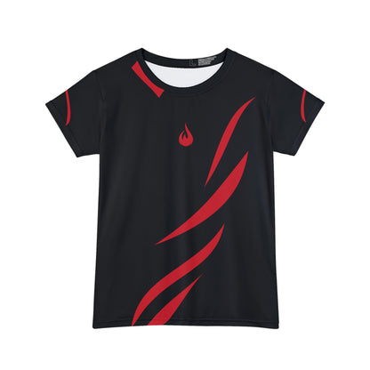 Flaming Edge - Black - Women's T-Shirt