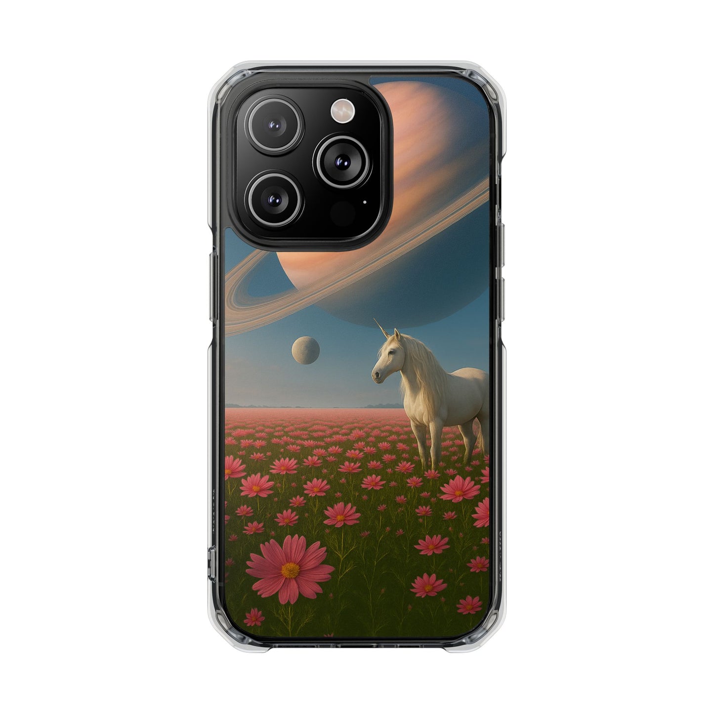 Cosmic Unicorn Dreamscape - Magnetische, durchsichtige iPhone-Hüllen
